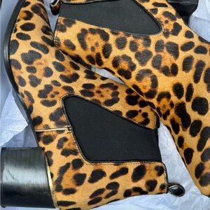 Nine West Animal Print Ankle Booties